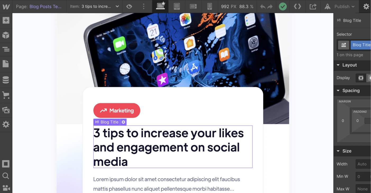 CMS Page - Links X Webflow Template