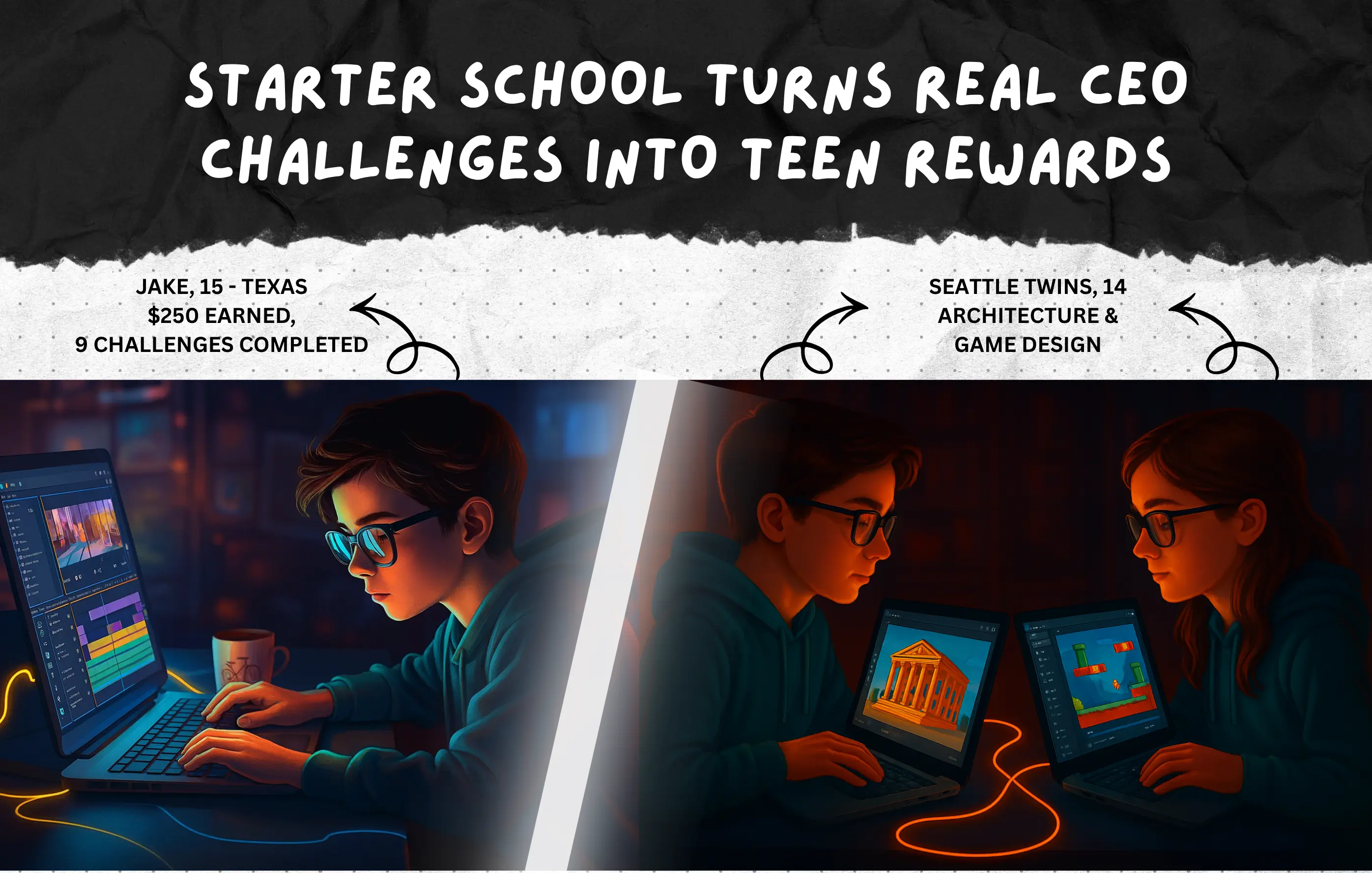 A collection of articles on education topics, such as real-world experience for teens, family co-ops, and the impact of technology.