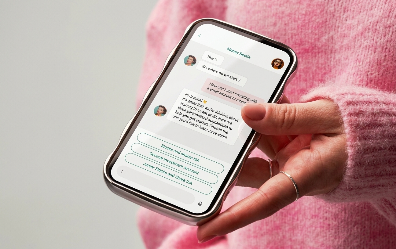 The Money Bestie mobile app screens