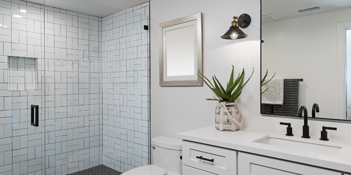 a comfy, functional bathroom