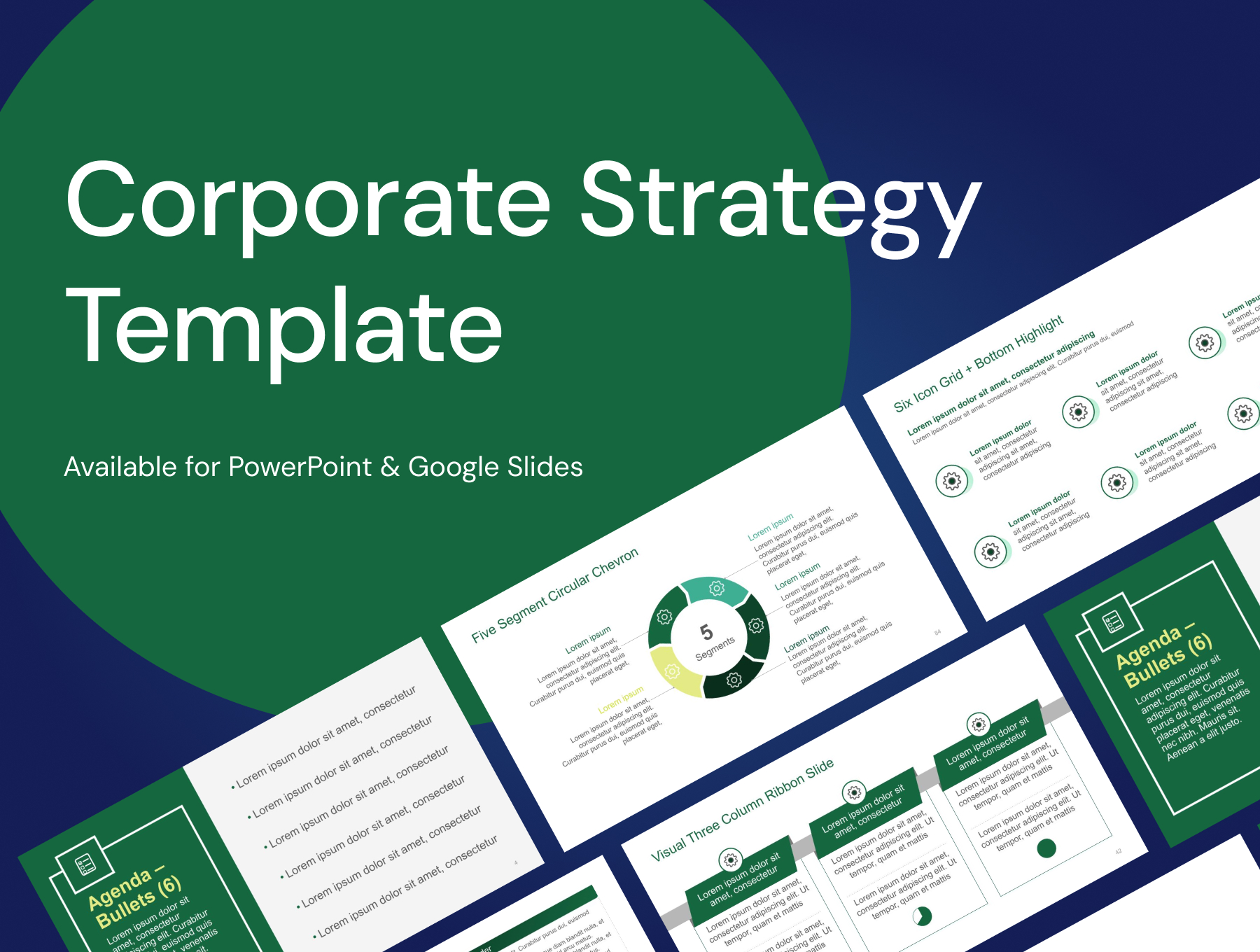 Corporate Strategy template cover