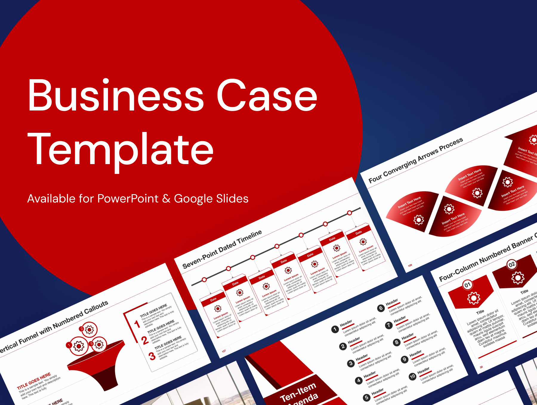 Business Case template cover