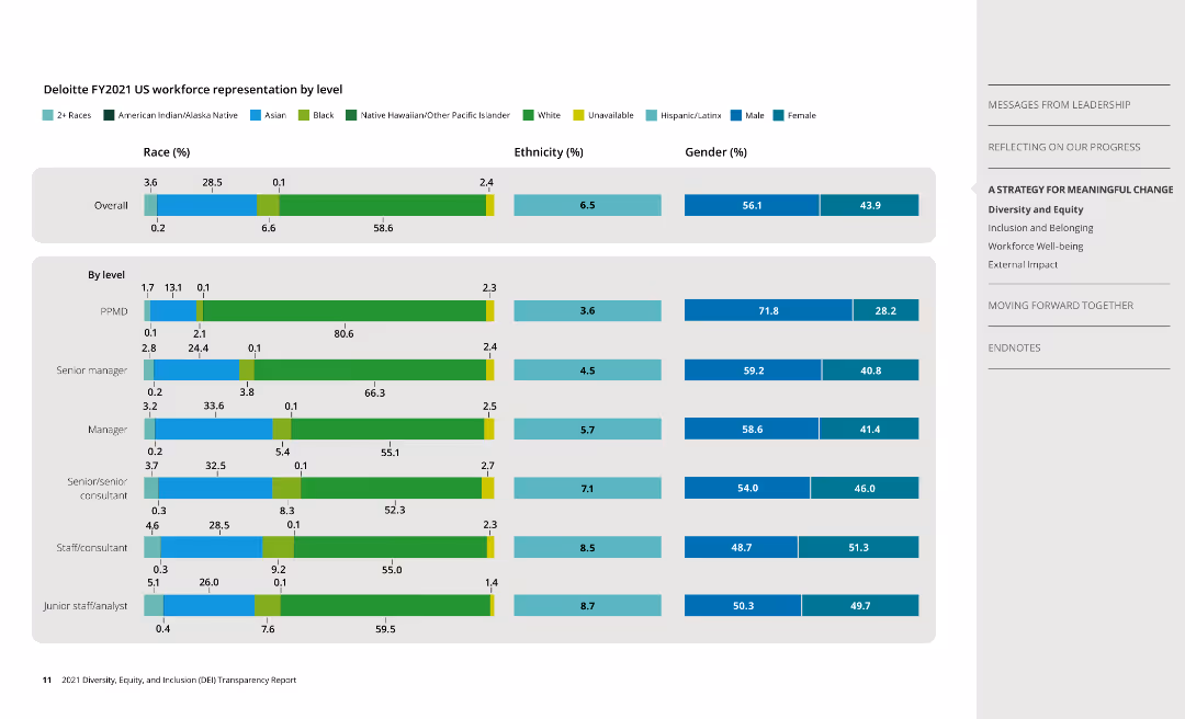 2021 Diversity, Equity, and Inclusion (DEI) Transparency Report