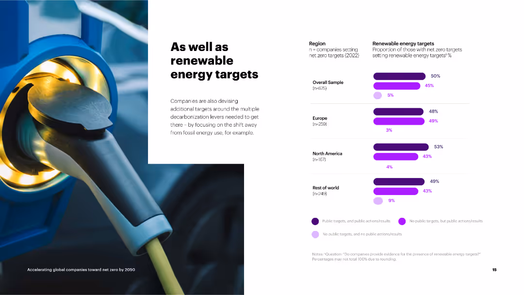 Accelerating global companies toward net zero by 2050