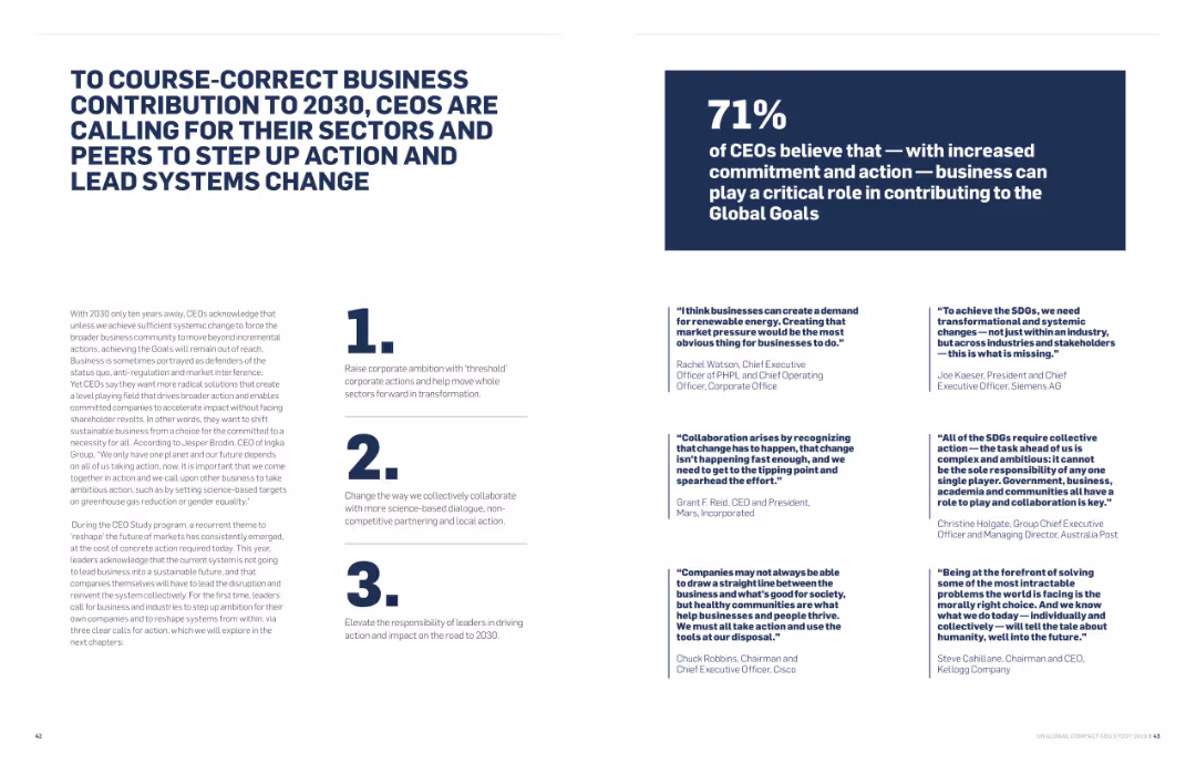 THE DECADE TO DELIVER A CALL TO BUSINESS ACTION