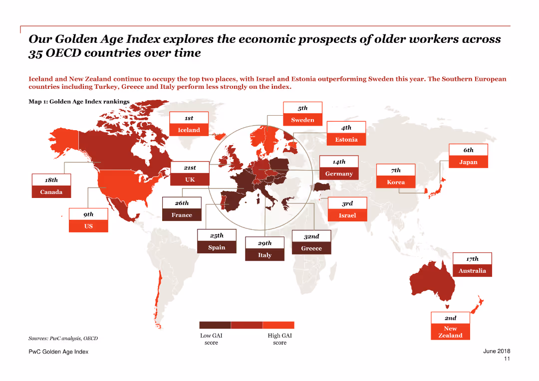 PwC Golden Age index Unlocking a potential $3.5 trillion prize from longer working lives