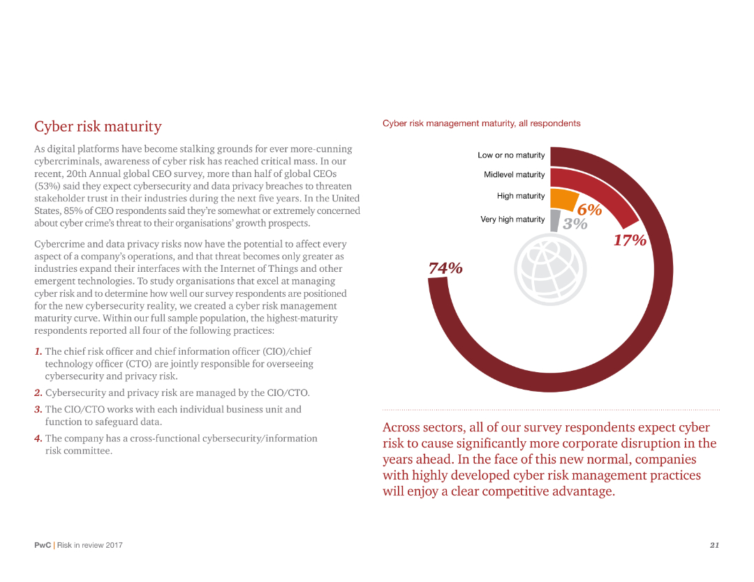 Cyber risk maturity