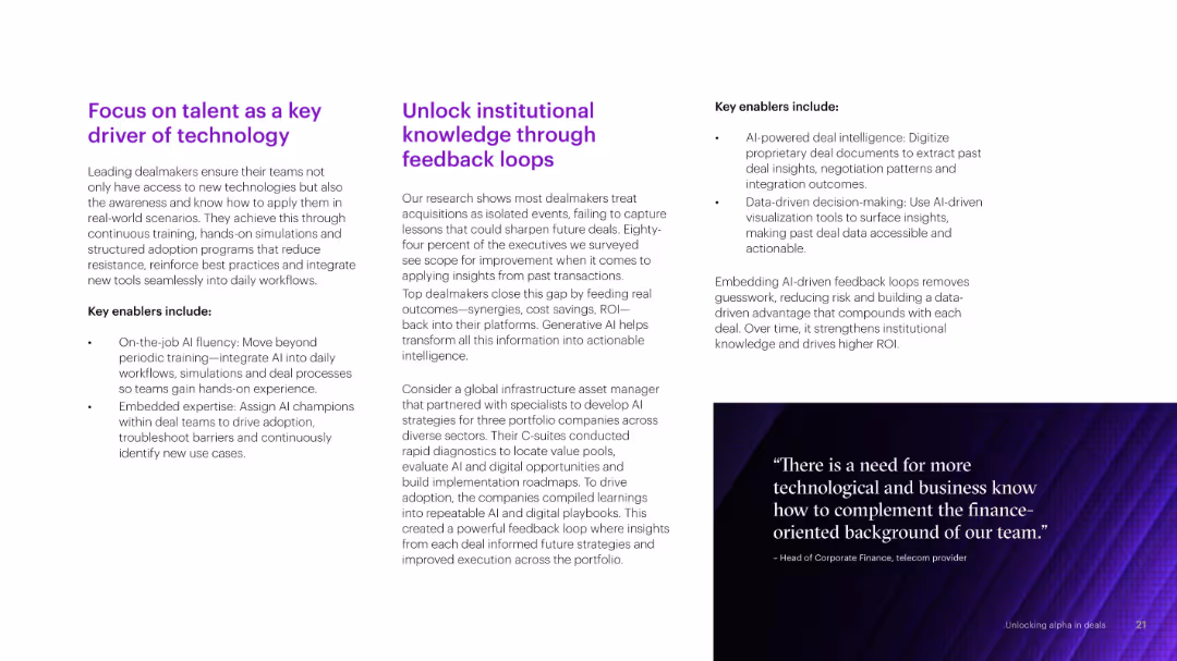Unlocking alpha in deals