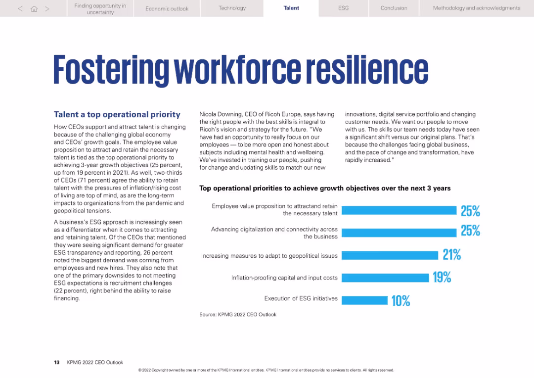 Fostering workforce resilience