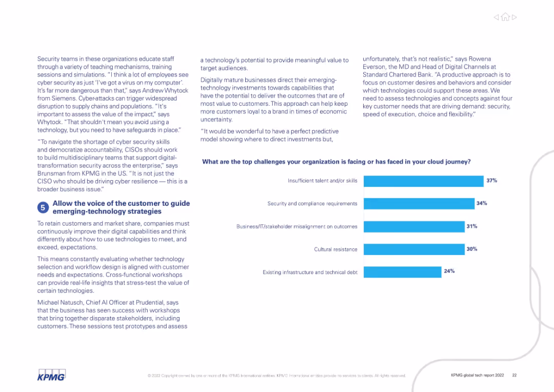 KPMG global tech report 2022