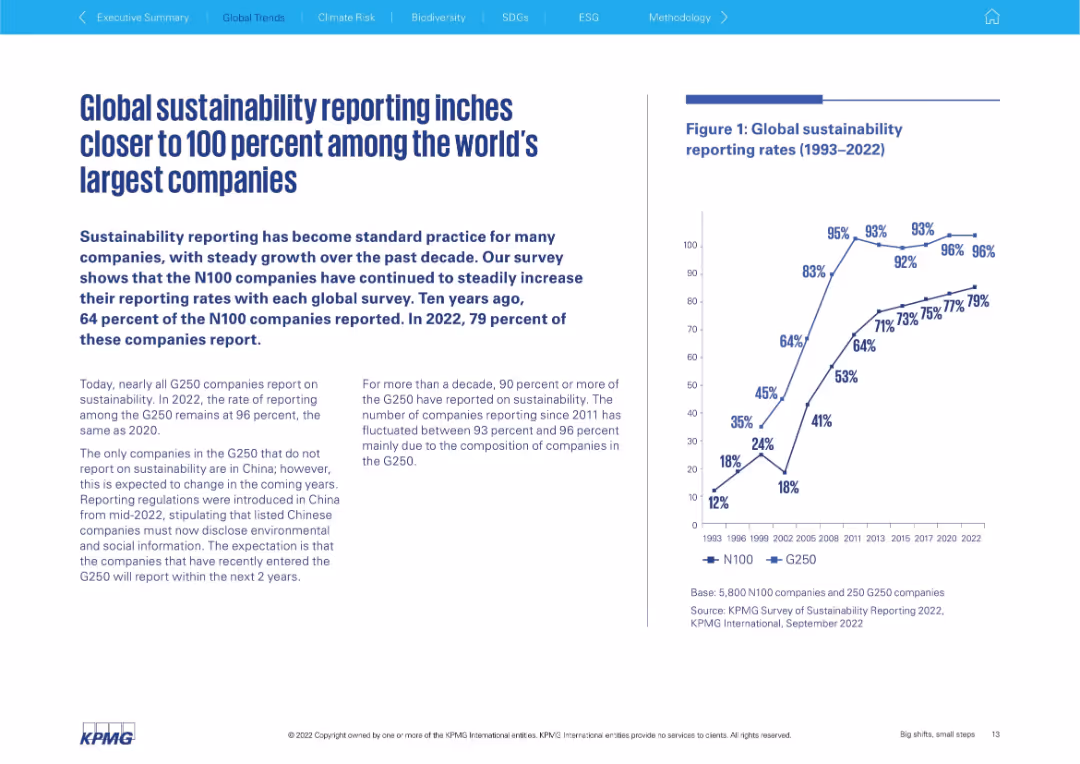 Big shifts, small steps Survey of Sustainability Reporting 2022