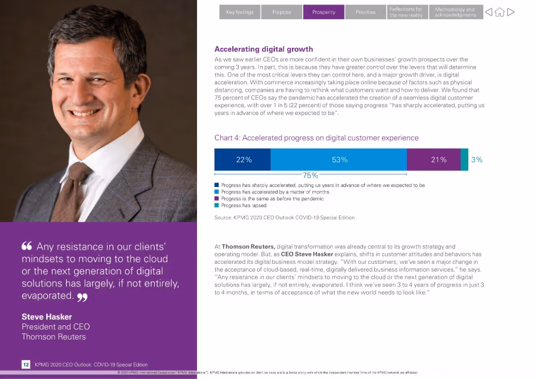 KPMG 2020 CEO Outlook: COVID-19 Special Edition