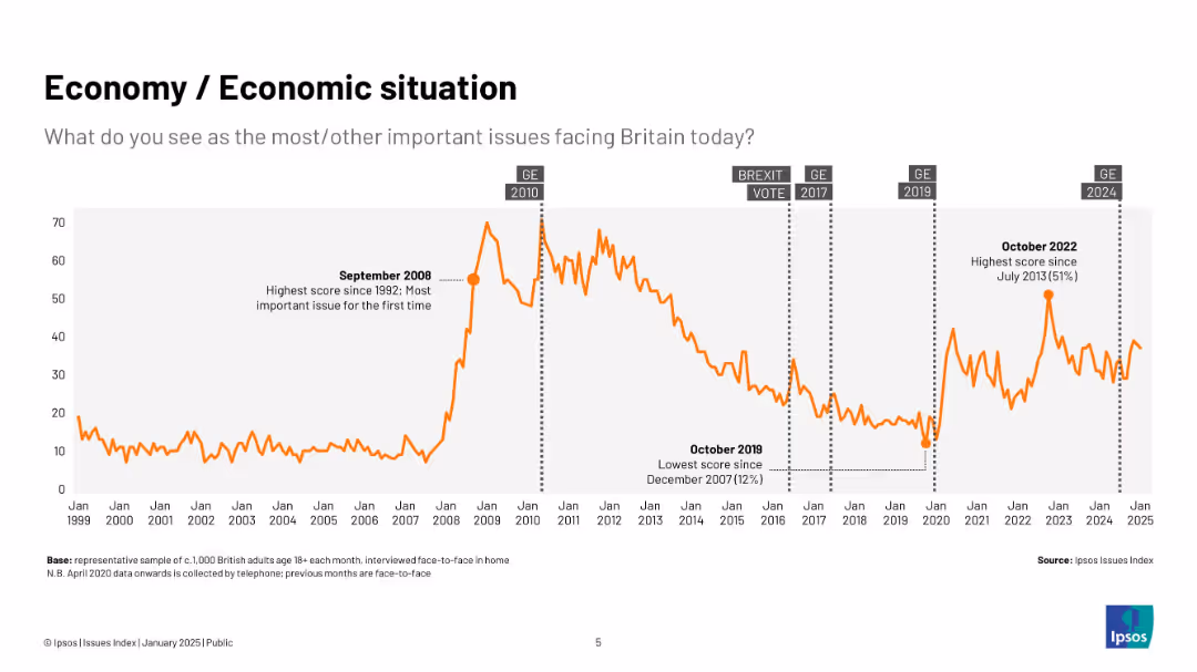 Ipsos Issues Index January 2025