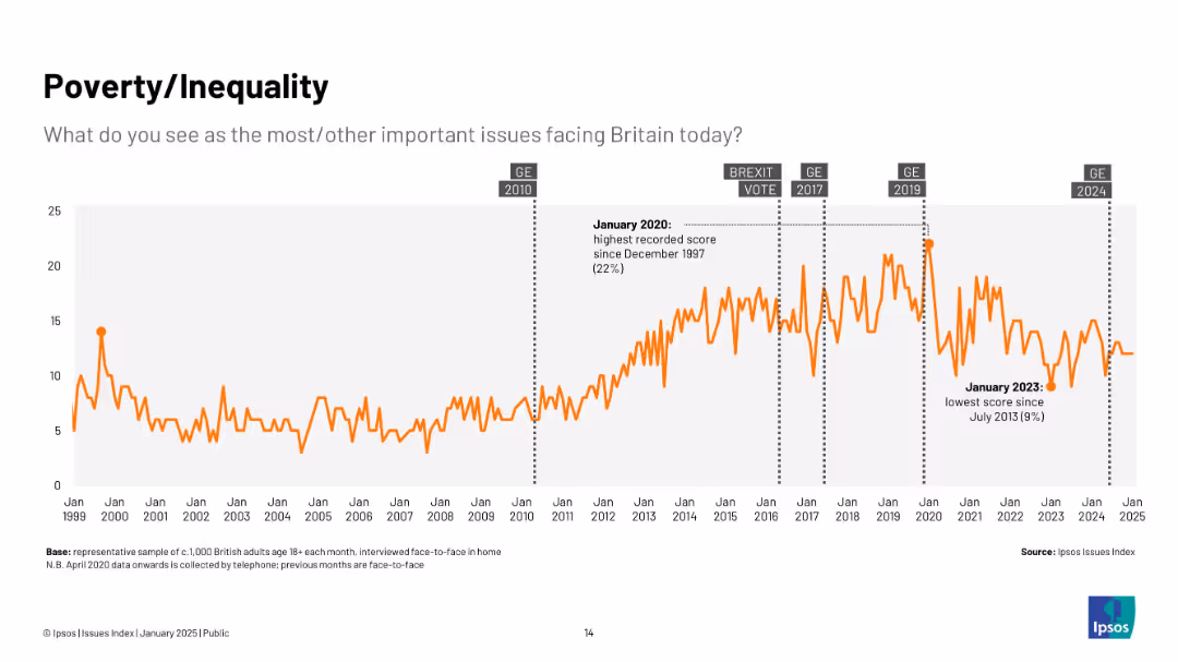 Ipsos Issues Index January 2025