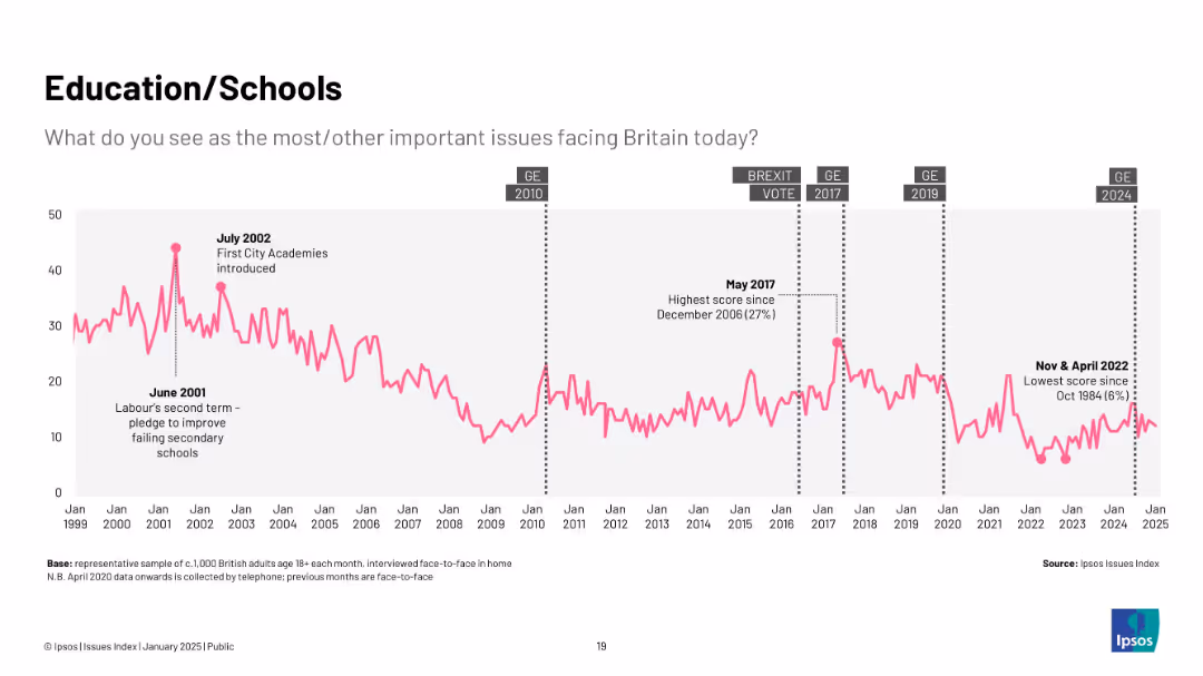 Ipsos Issues Index January 2025