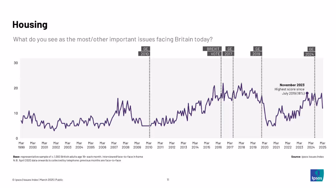 Ipsos Issues Index March 2025
