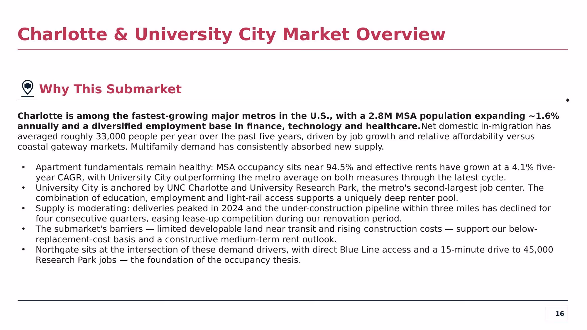 Investment Committee Memorandum - Slide 16