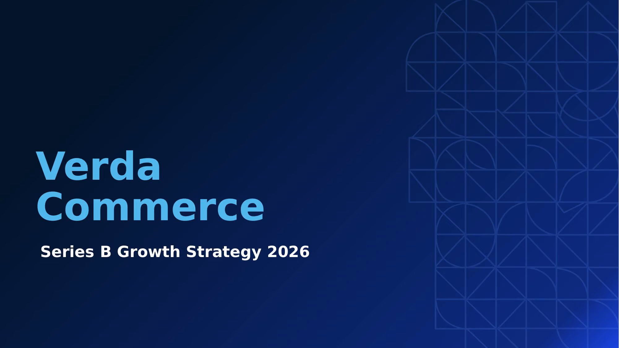 Verda Commerce - Slide 01