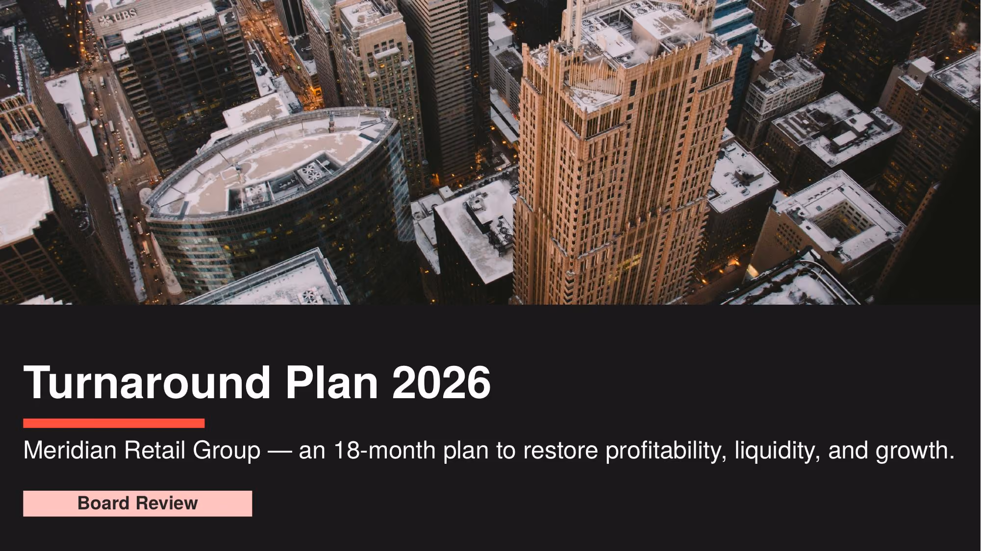 Turnaround Plan 2026 - Slide 01