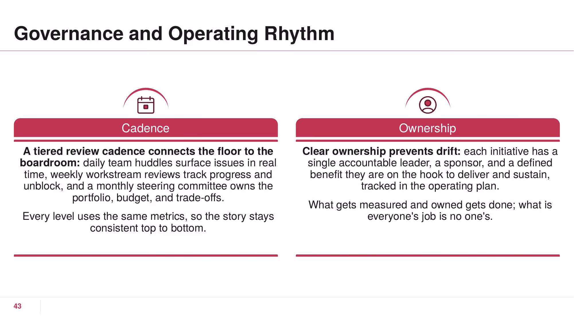 Operational Excellence - Slide 43