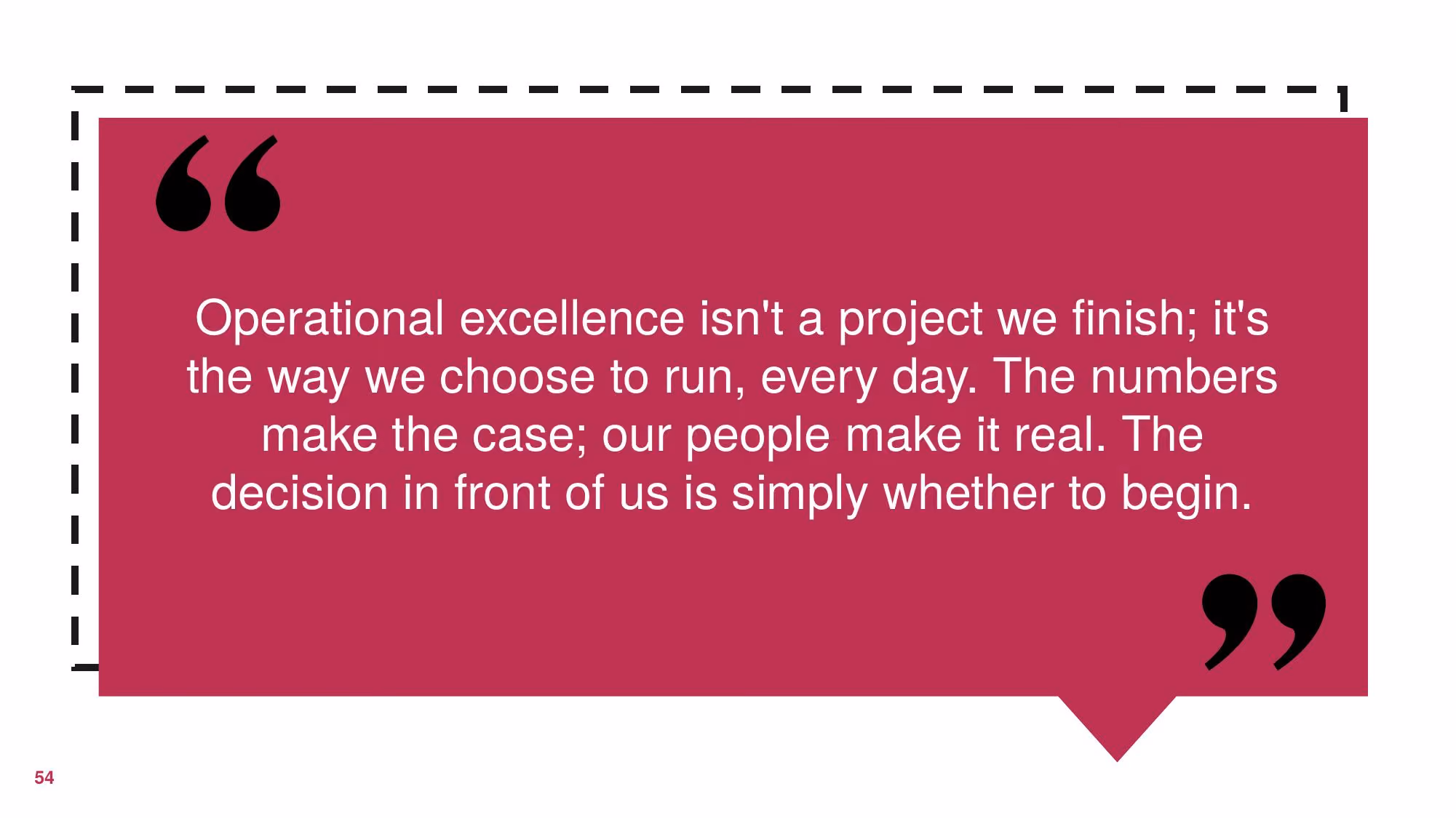 Operational Excellence - Slide 54