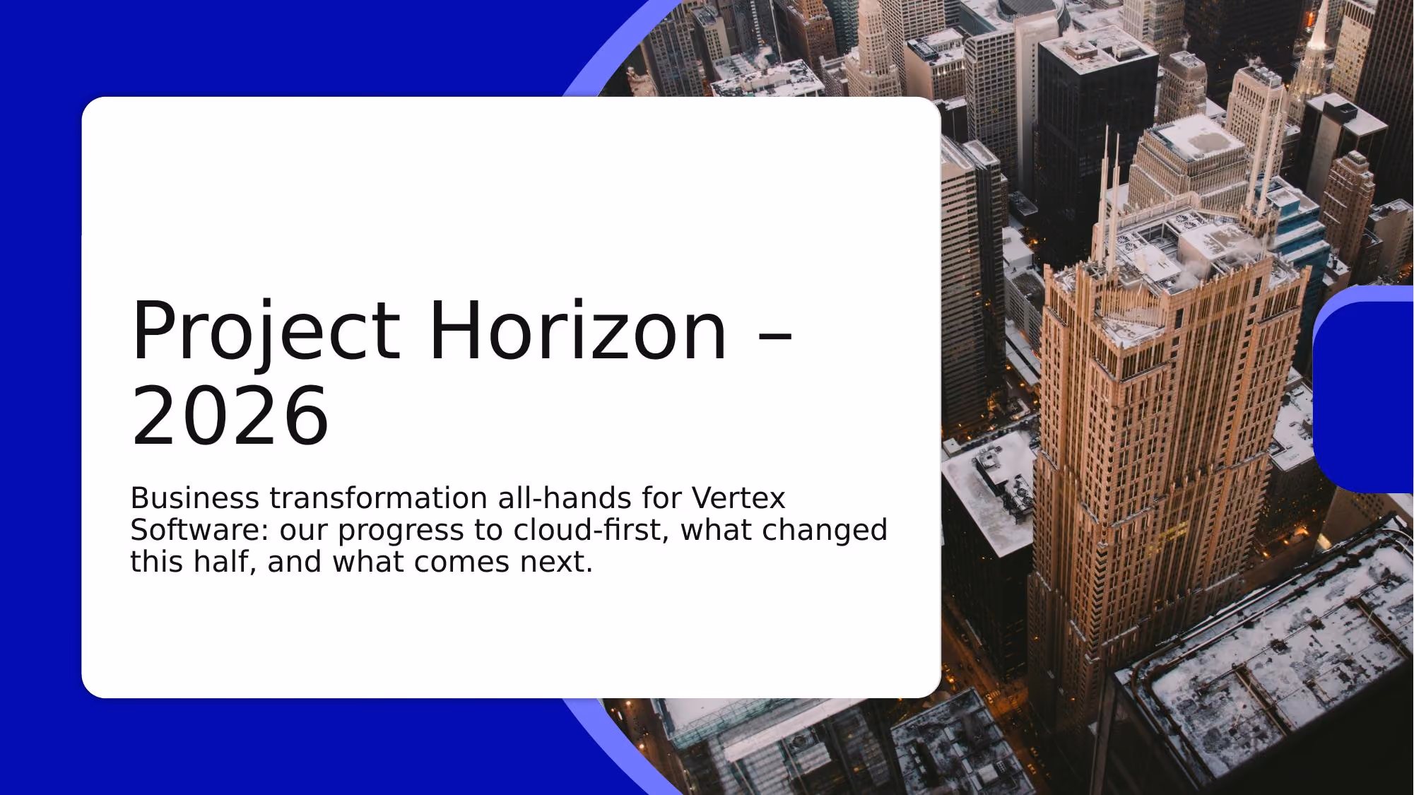 Project Horizon – 2026 - Slide 01