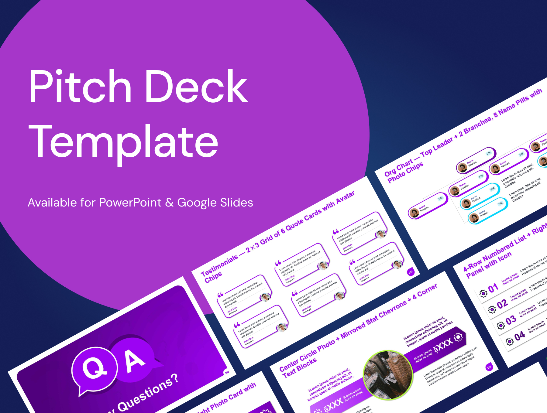 Pitch Deck template cover