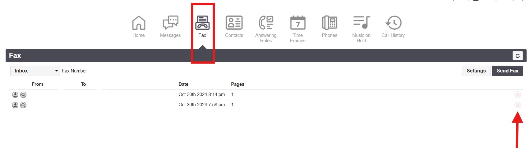 WebFax User Guide (Updated) — illustrated step