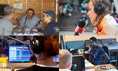 RVO, RBS-Strasbourg, Neptune FM og Villages FM. (Fotos fra Facebook)