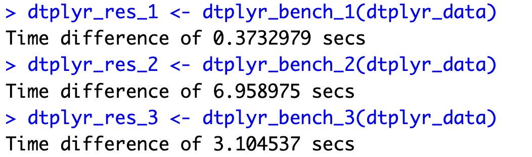 Image 5 - R dtplyr benchmarks