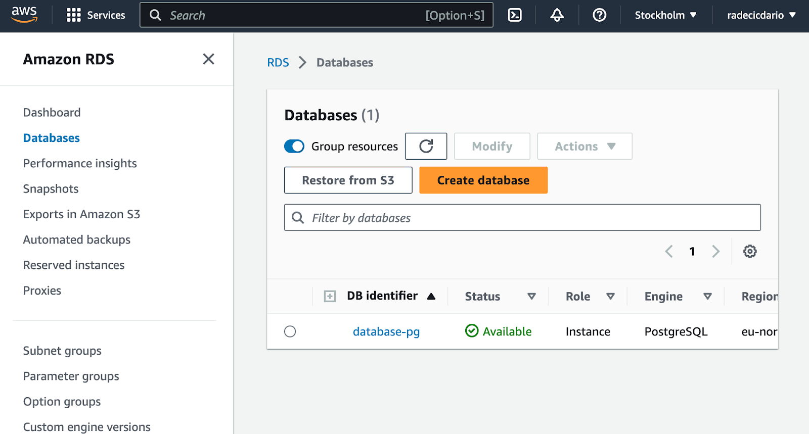 Image 9 - Database provisioned successfully