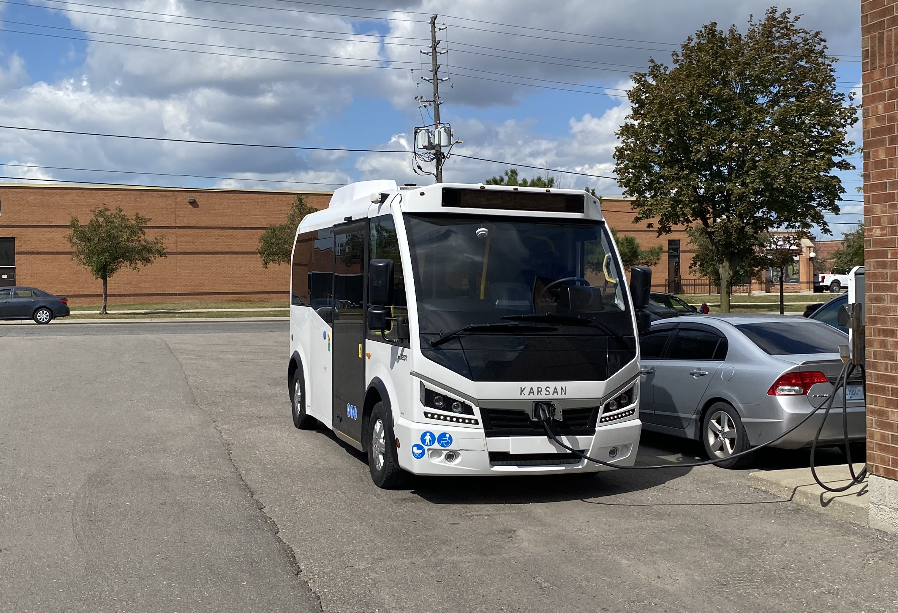 Karsan eJEST bus charging from ABB DC Wallbox