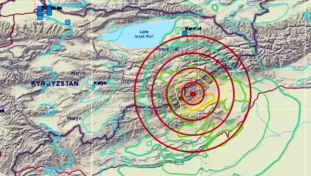  Kırgızistan’ın Kızıl-Su ilçesi yakınlarında 7 büyüklüğünde deprem meydana geldi. 