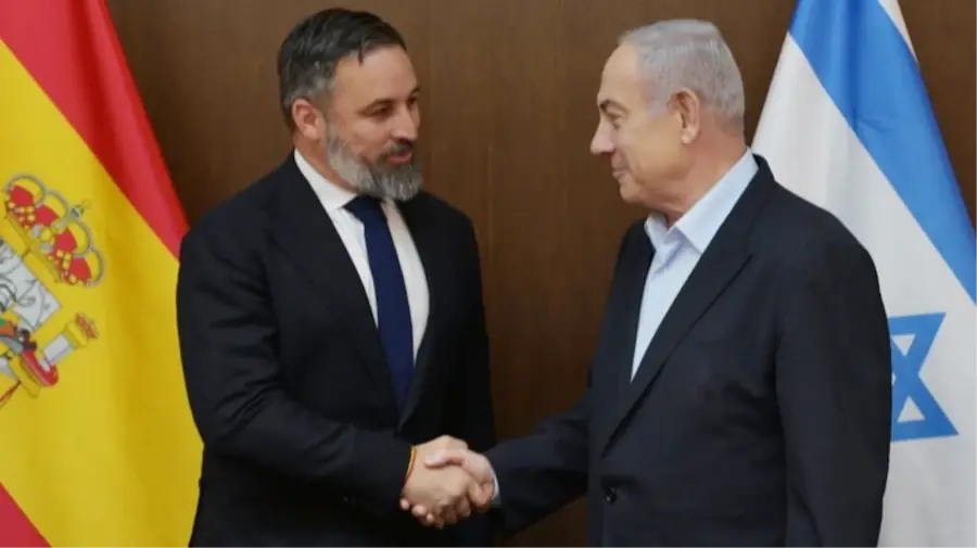 İspanya'nın Filistin devletini resmi olarak tanıdığı gün ülkenin sağcı partisinin lideri Santiago Abascal skandal bir ziyaret gerçekleştirdi