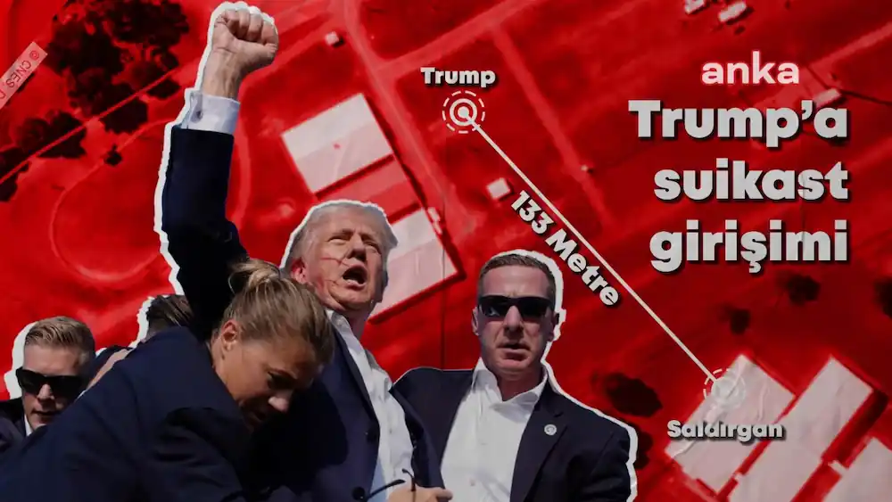 ABD'de yapılan bir miting sırasında eski Başkan Donald Trump'a silahlı saldırı gerçekleştirildi. 