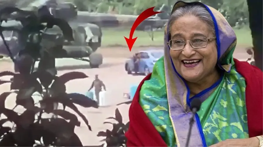 ülkeden kaçan Bangladeş Başbakanı Şeyh Hasina'nın Hindistan'a gittiği, Hint Hava Kuvvetleri subayları tarafından karşılandığı öğrenildi