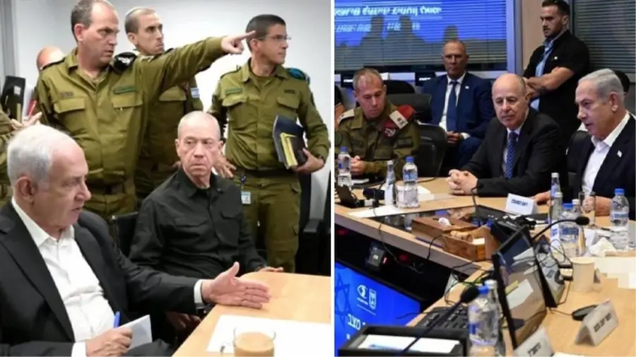 İsrail Güvenlik Kabinesi, Tel Aviv'deki yer altı komuta odasında bir araya geldi. Toplantıda, İran ve Hizbullah ile devam eden gerilim ele alındı