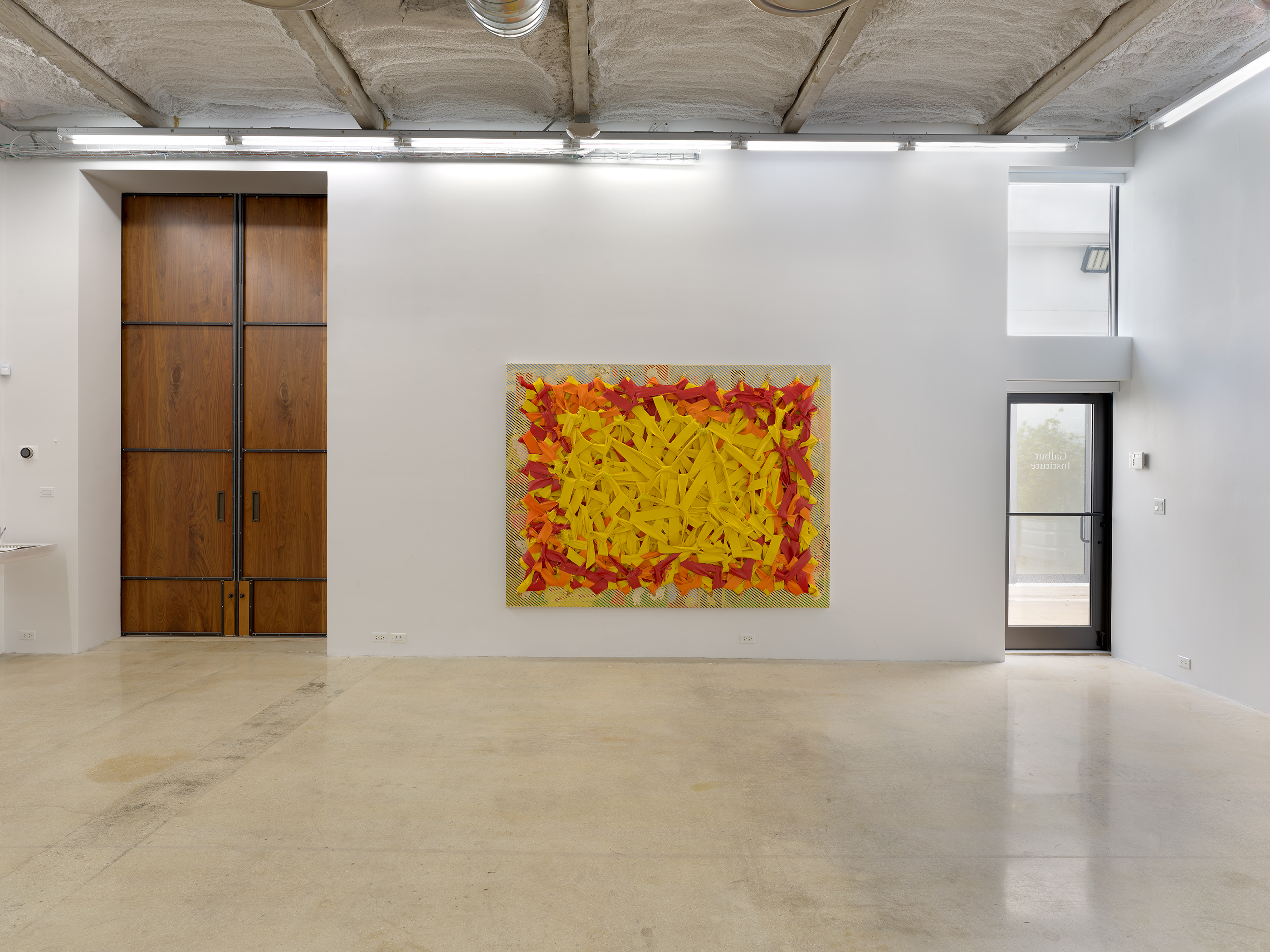 Season. Oil, gold leaf 24 karat, acrylic and linen on canvas, 6' X 8', 2023.