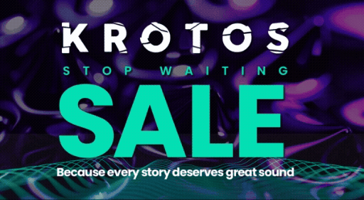 Krotos Stop Waiting Sale Banner
