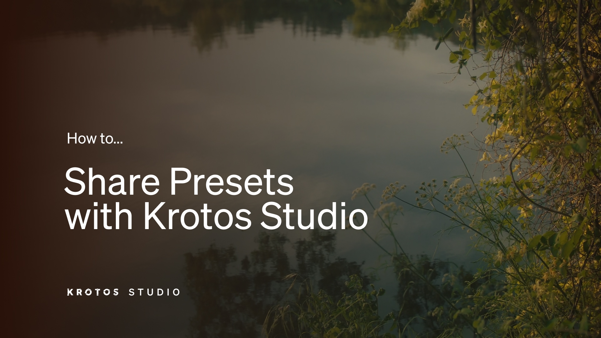 How to share Krotos Studio presets: introducing Preset Export