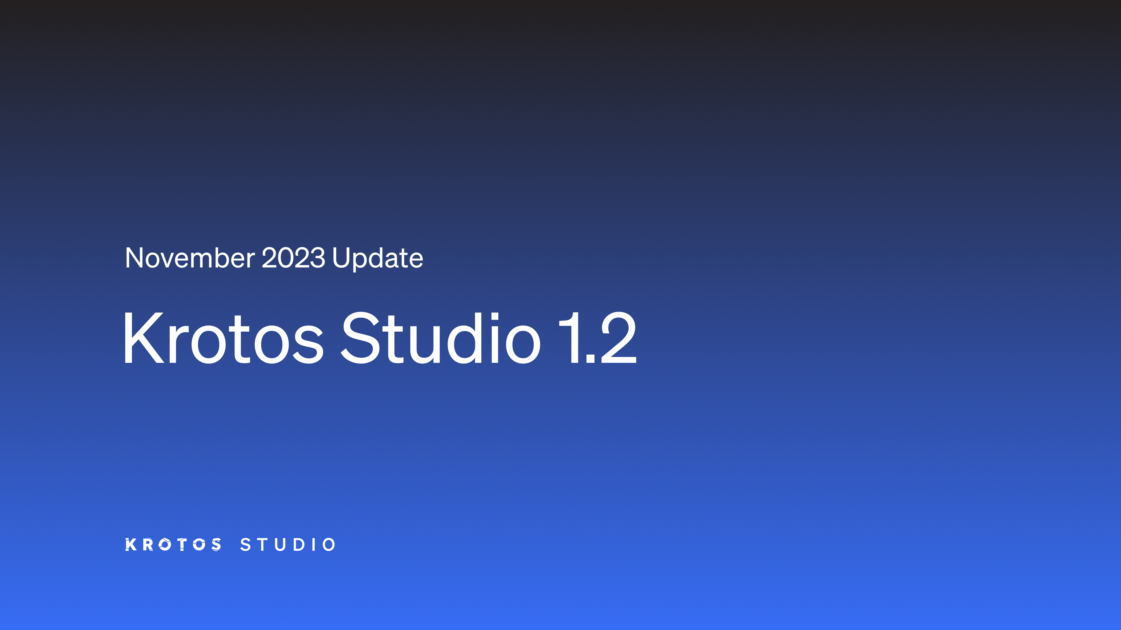 Krotos Studio V1.2 - standalone app and M1 support