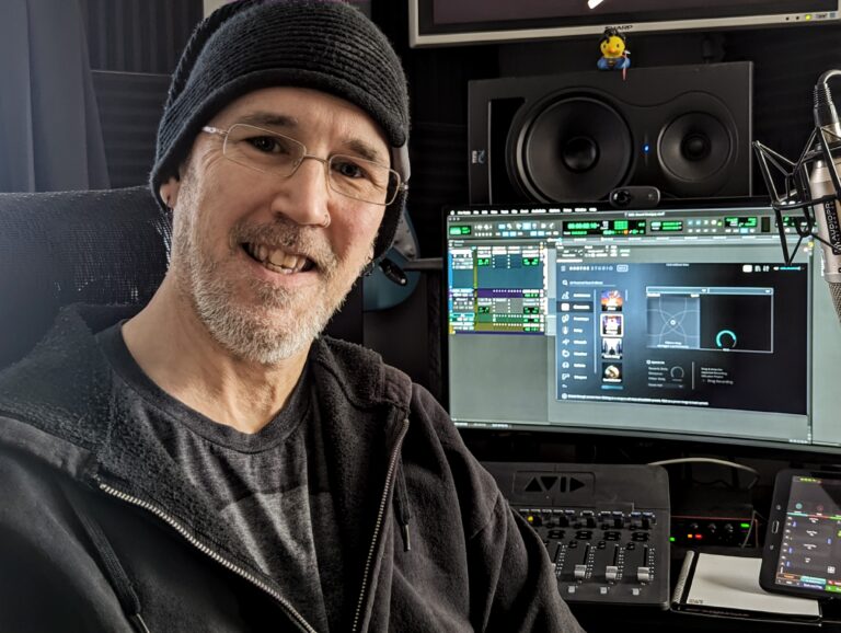 James David Redding in his Studio