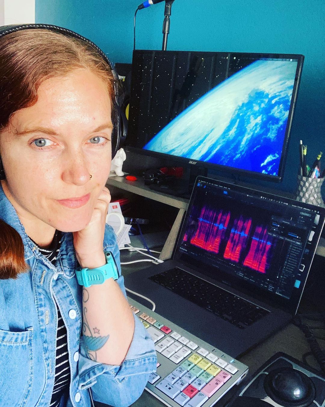 Sound Designer Gilly Moon in the Studio