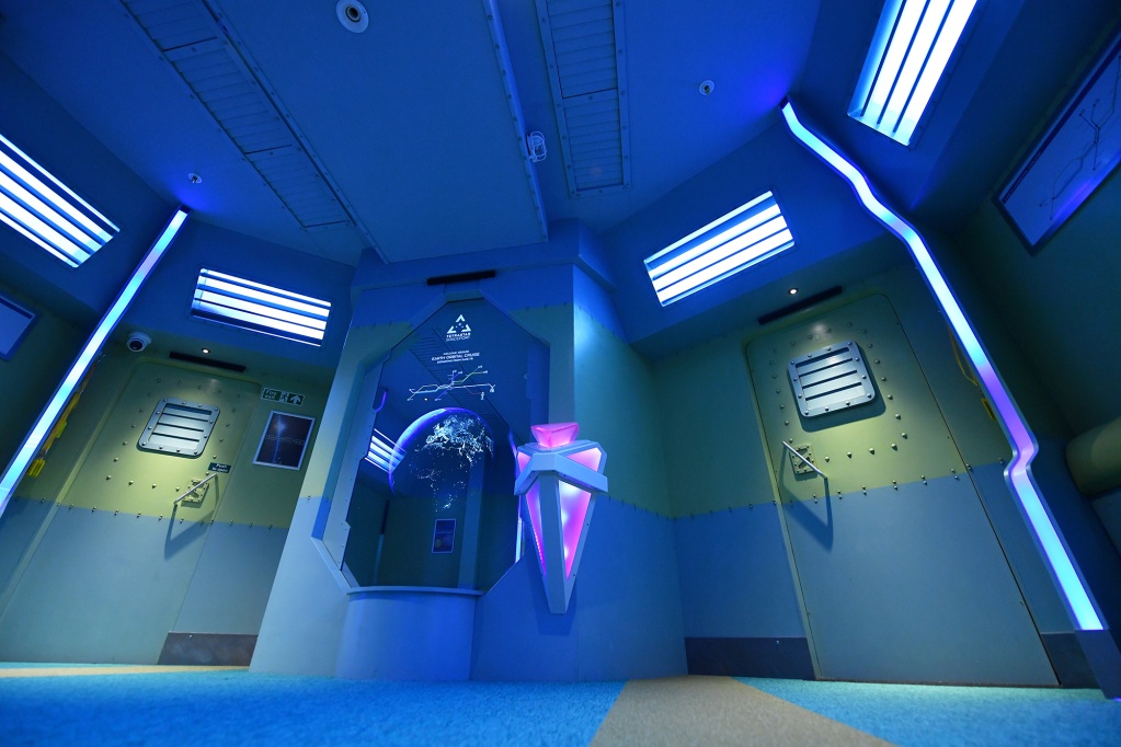Inside one of the Tetrastar Spaceport Zones