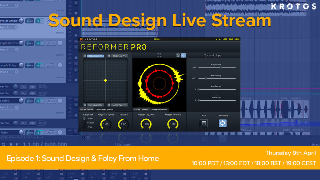 Krotos Sound Design Live STream