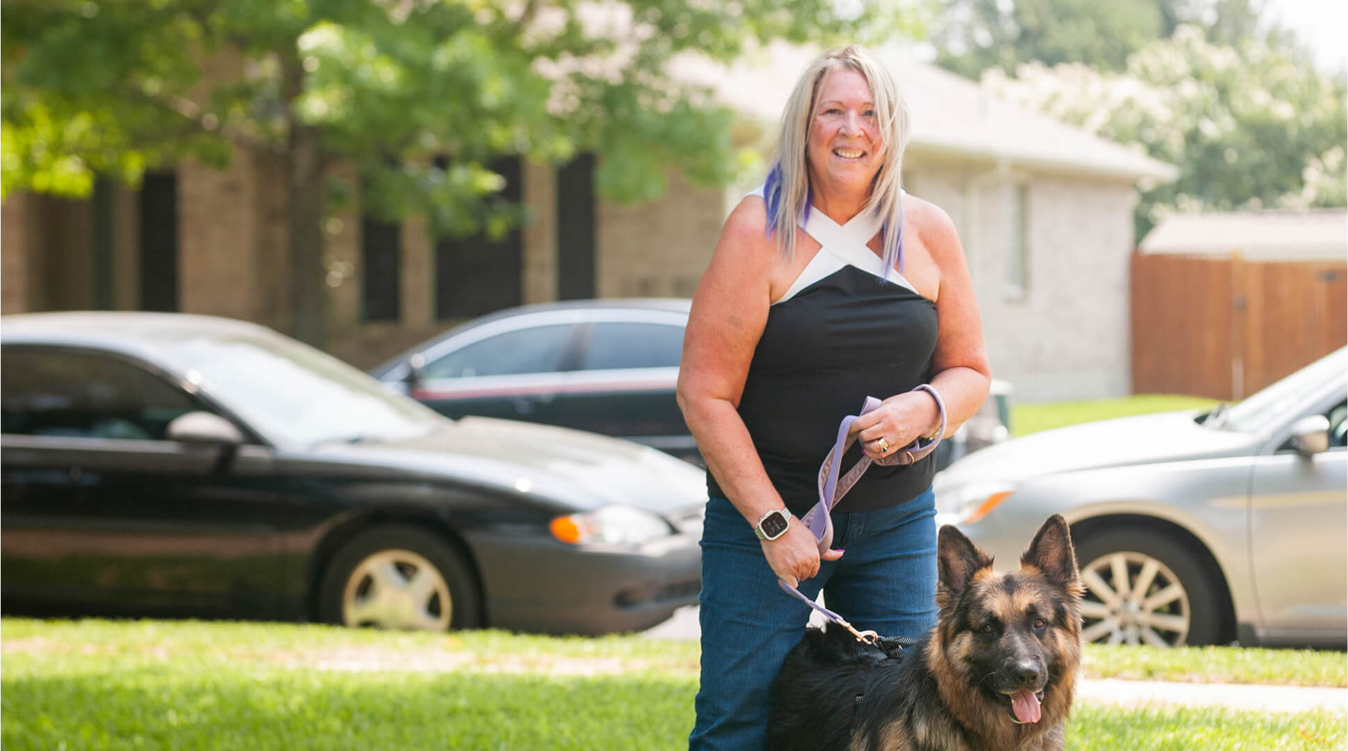 Carla with Dog