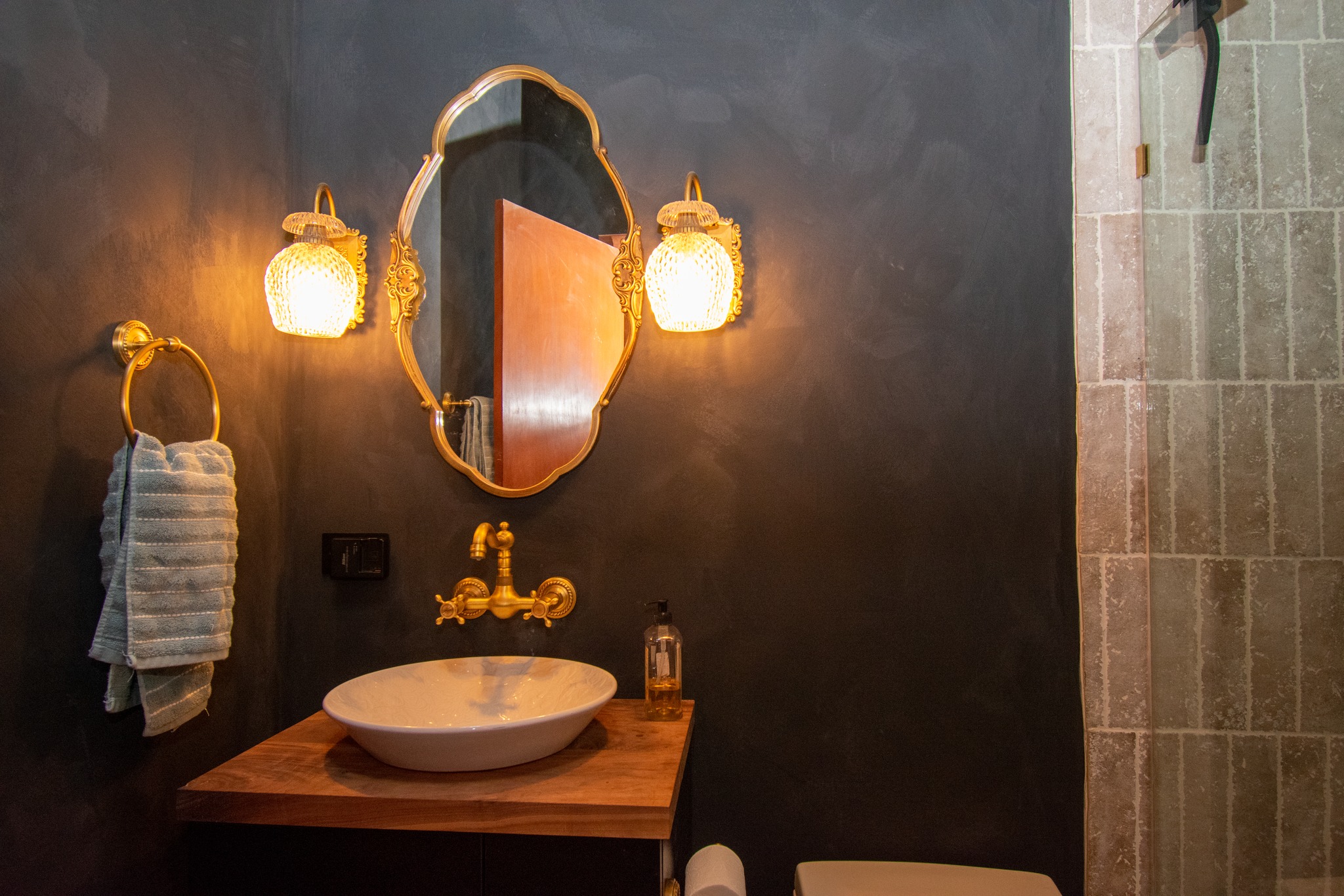 Finished bathroom remodeling detail, Prairie Grove IL project by SenkusBuild