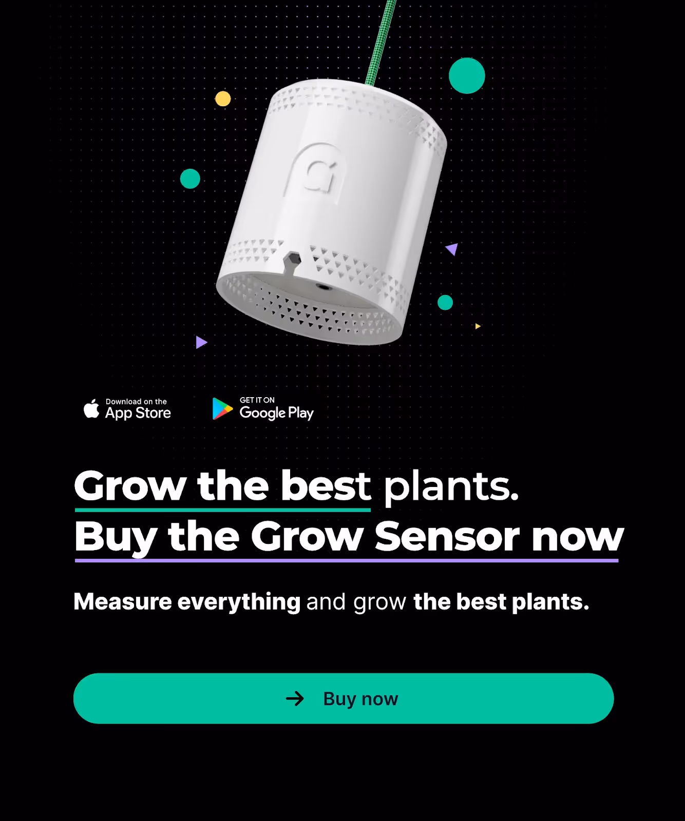 Buy the grow sensor now banner