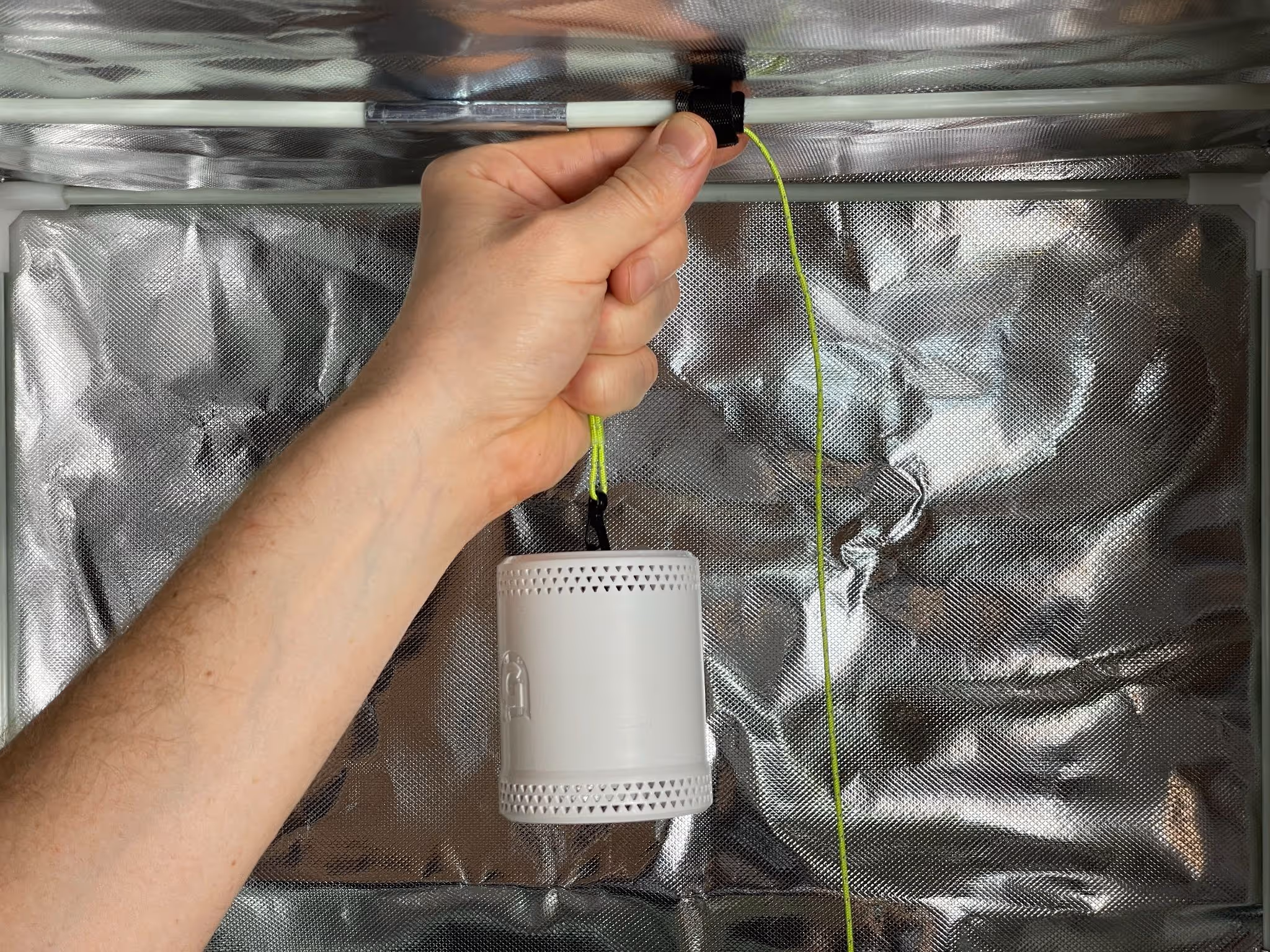 11 Move the sensor up and down the crossbar if needed