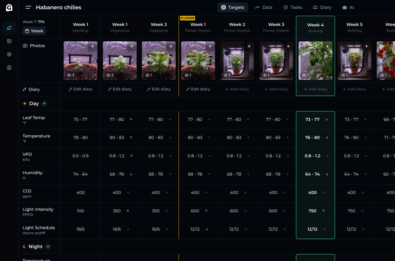 GrowOps desktop view